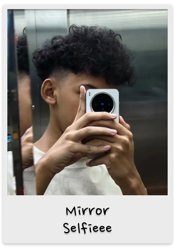 Mirror Selfie of Wint Khant Lin